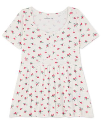 Girls' 5-16 Scoop Neck Short-Sleeve Top