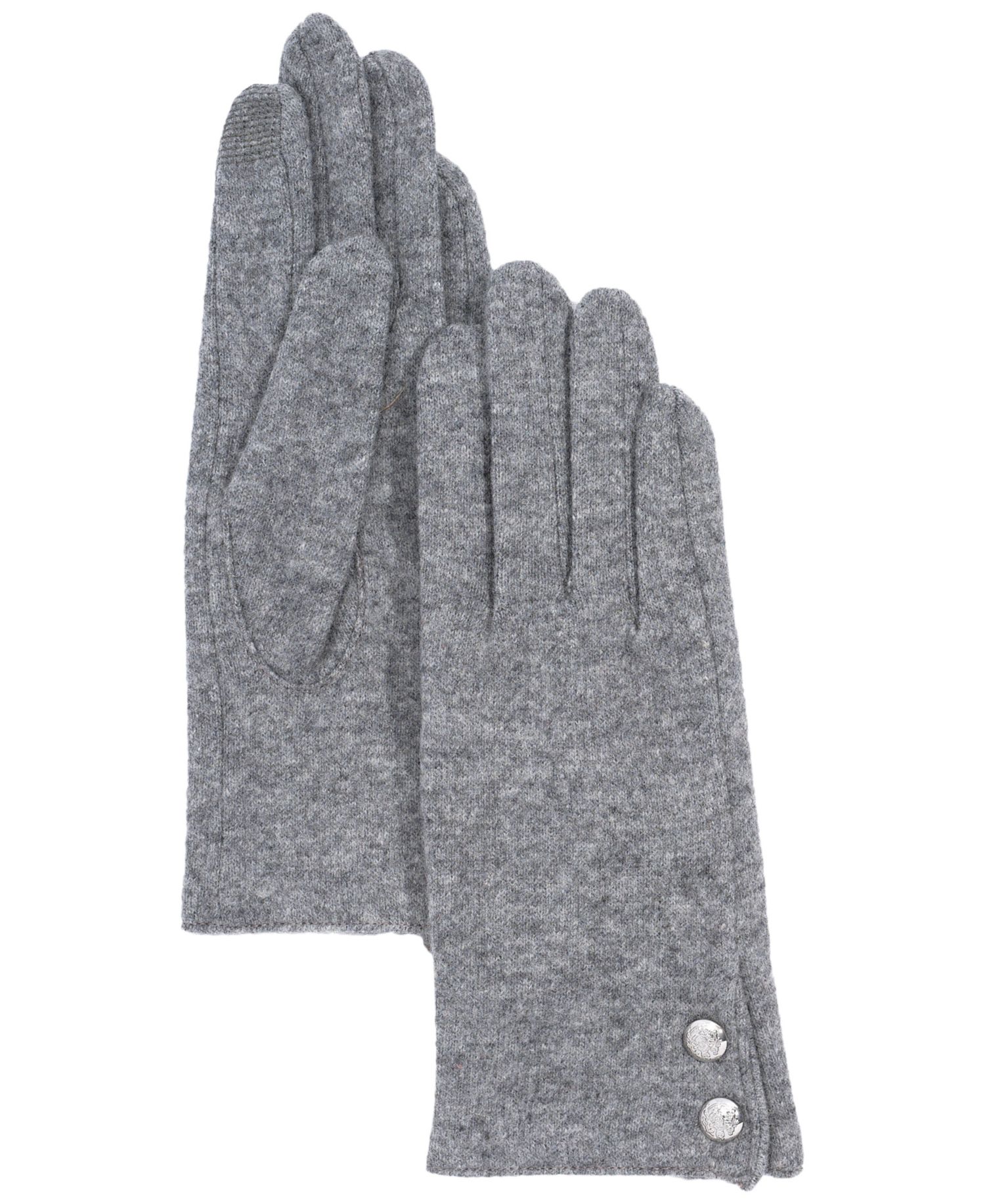 Two Button Cashmere Blend Touch Gloves
