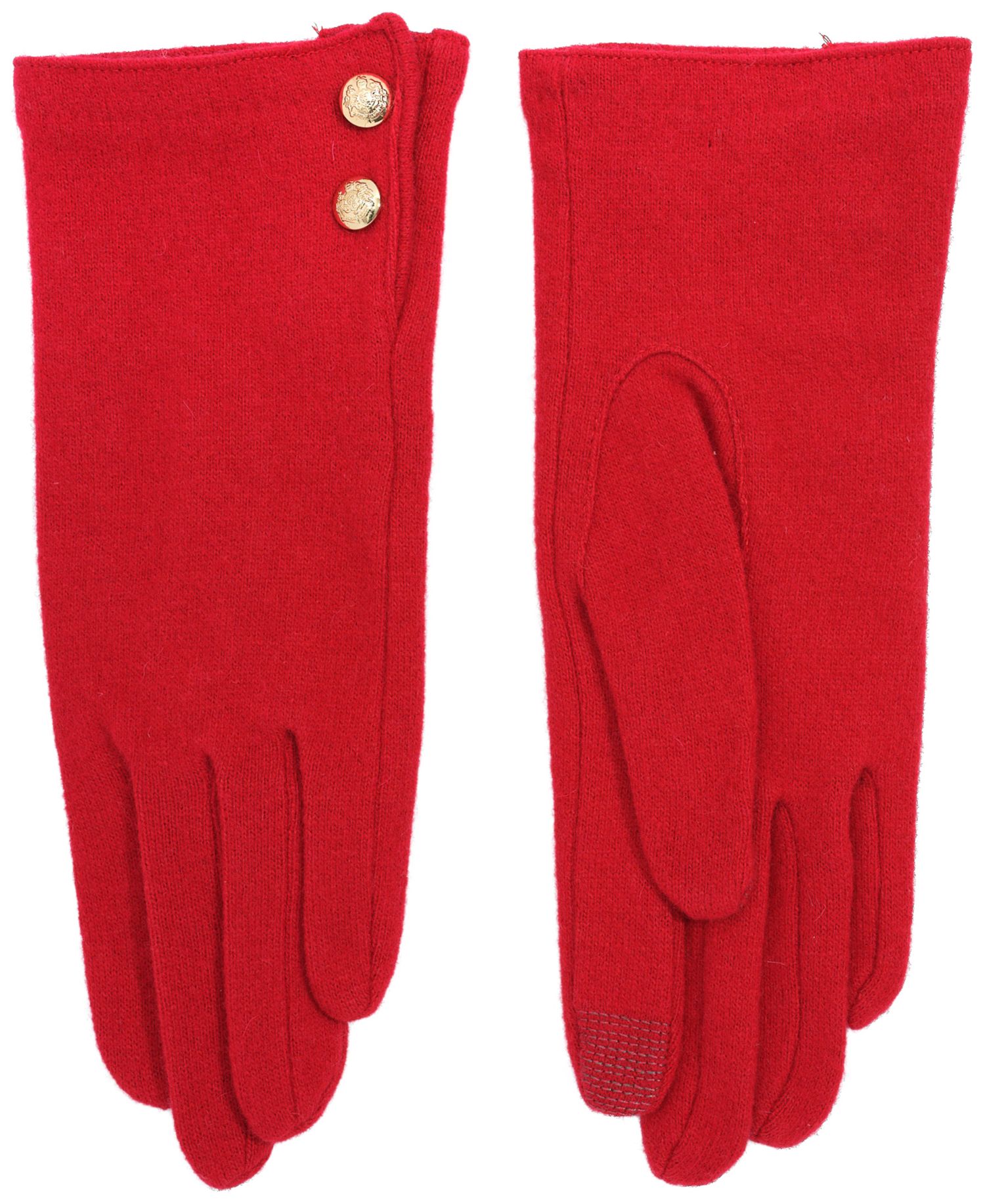 Two Button Cashmere Blend Touch Gloves