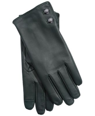 Leather 2-Button Touch Glove