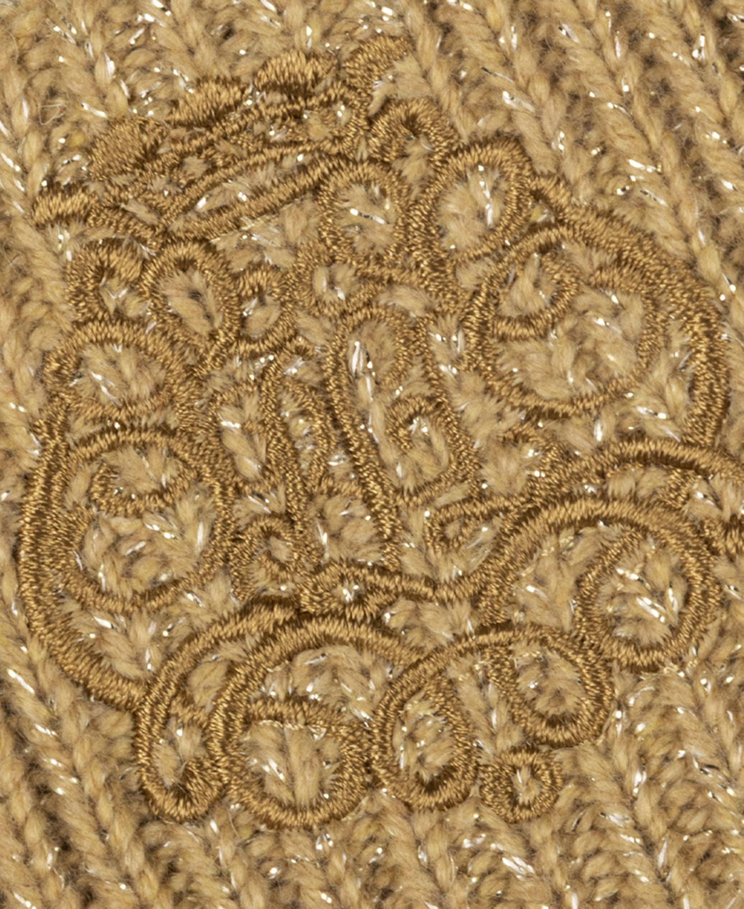 Metallic Embroidery Gloves