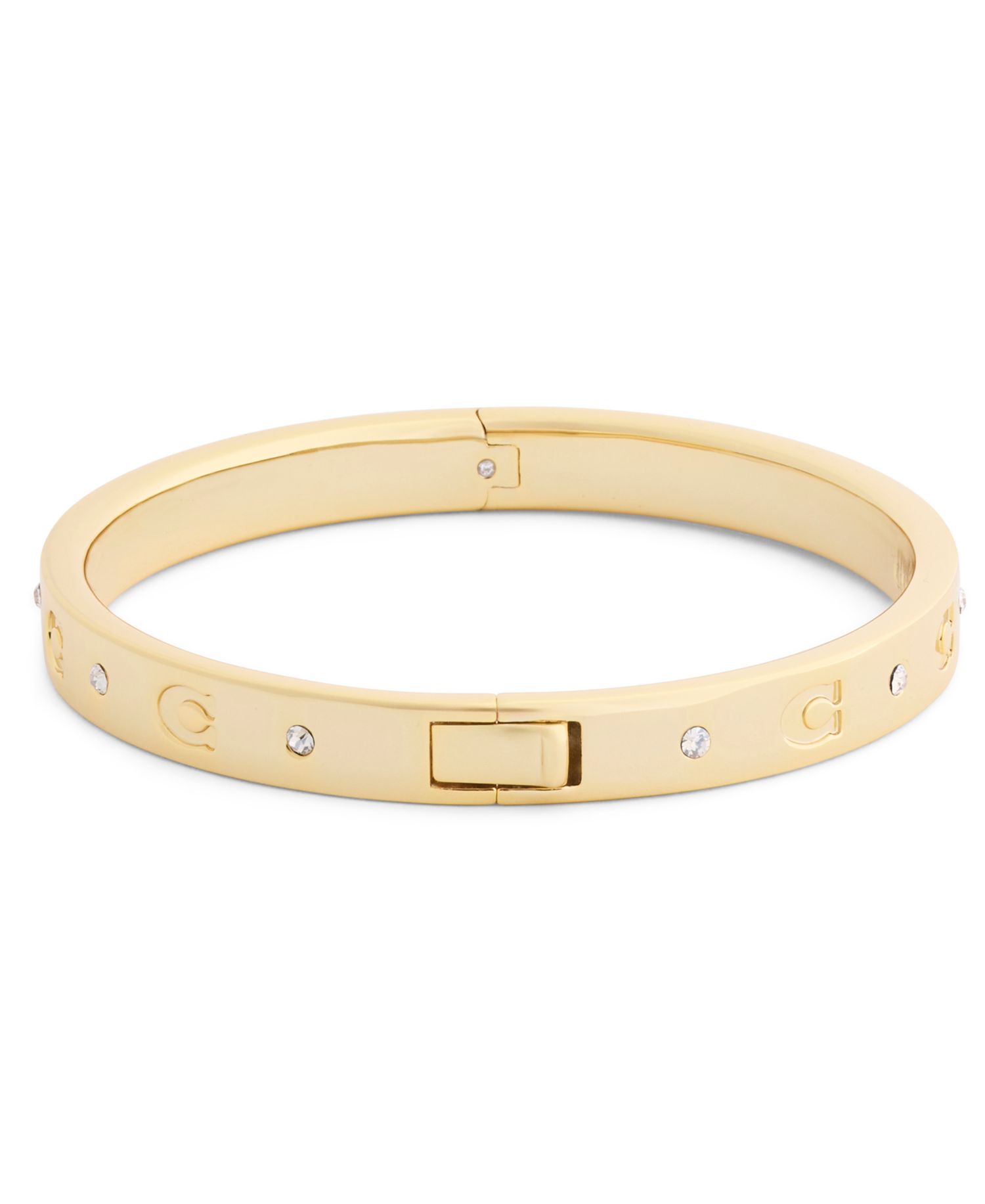 Faux-Stone Signature C Stone Bangle Bracelet