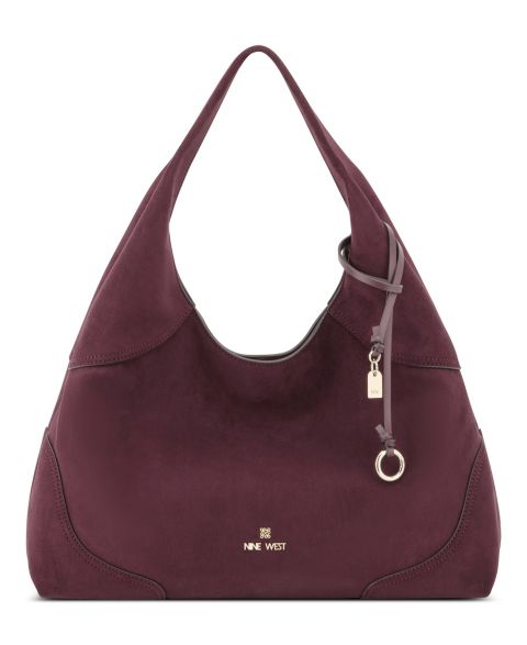 Женская сумка Nine West Allie Triple Compartment Extra-Large Shoulder Handbag, цвет: Boysenberry