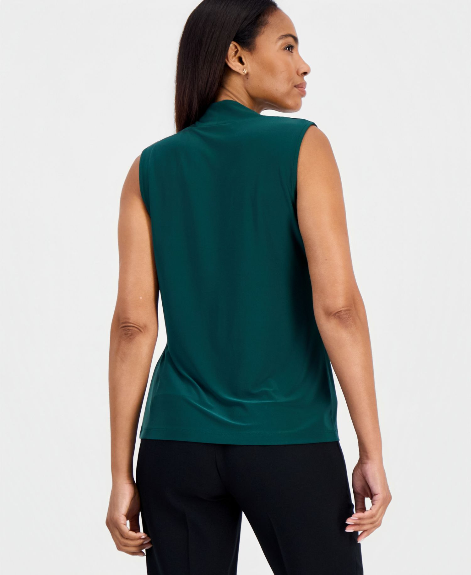 Women's Sleeveless Knot Neck Blouse