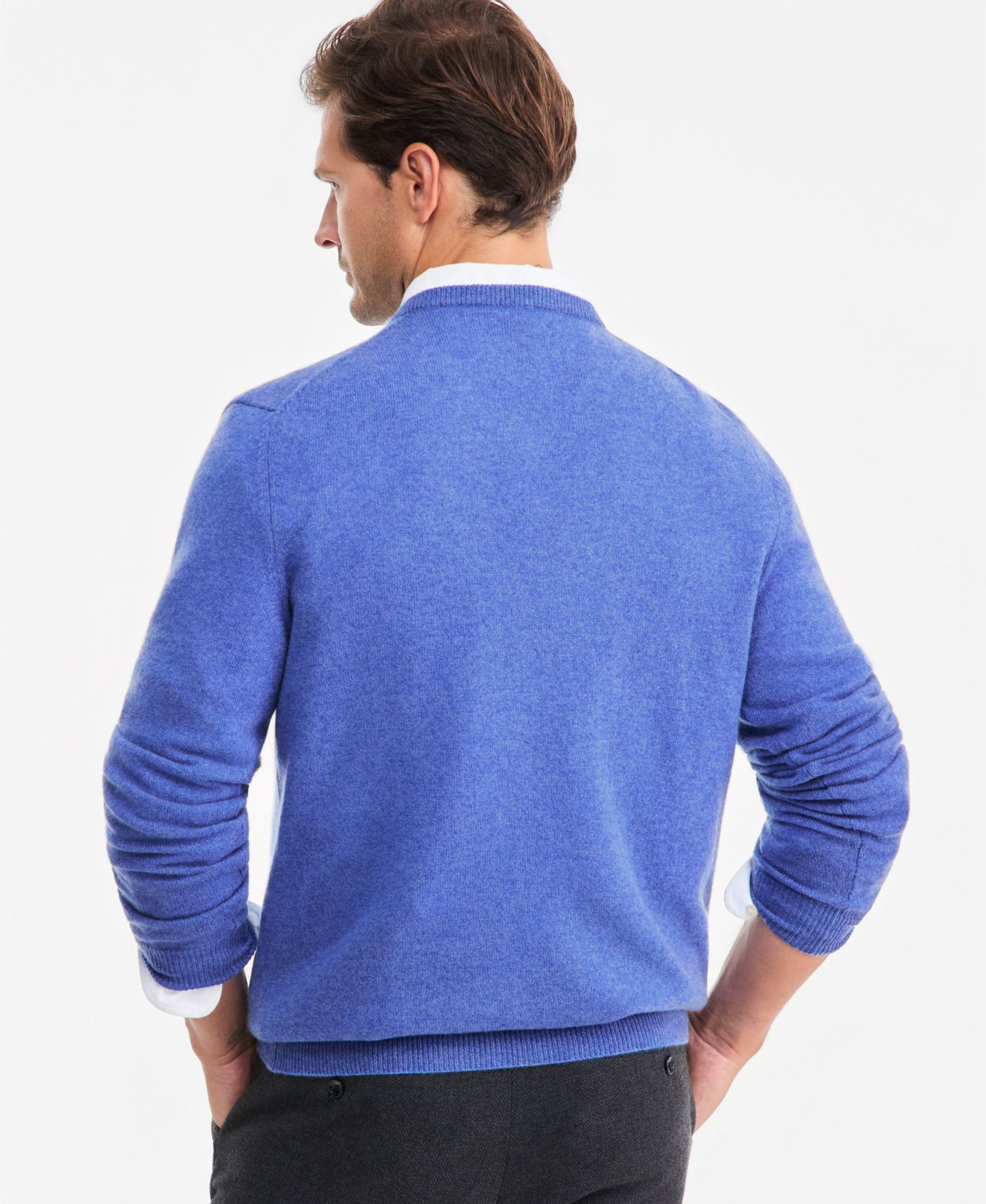 Men's 100% Cashmere V-Neck Sweater