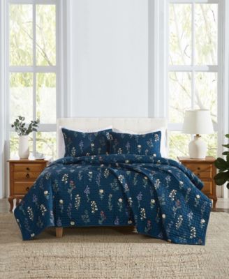 Avery Floral 3-Piece Quilt Set, Full/Queen