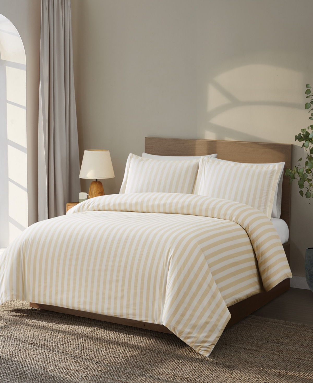 Brooklyn Loom Levi Stripe 3-Piece Comforter Set