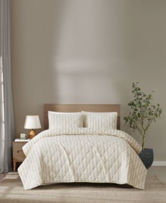 Brooklyn Loom Levi Stripe 3-Piece Quilt Set, Full/Queen