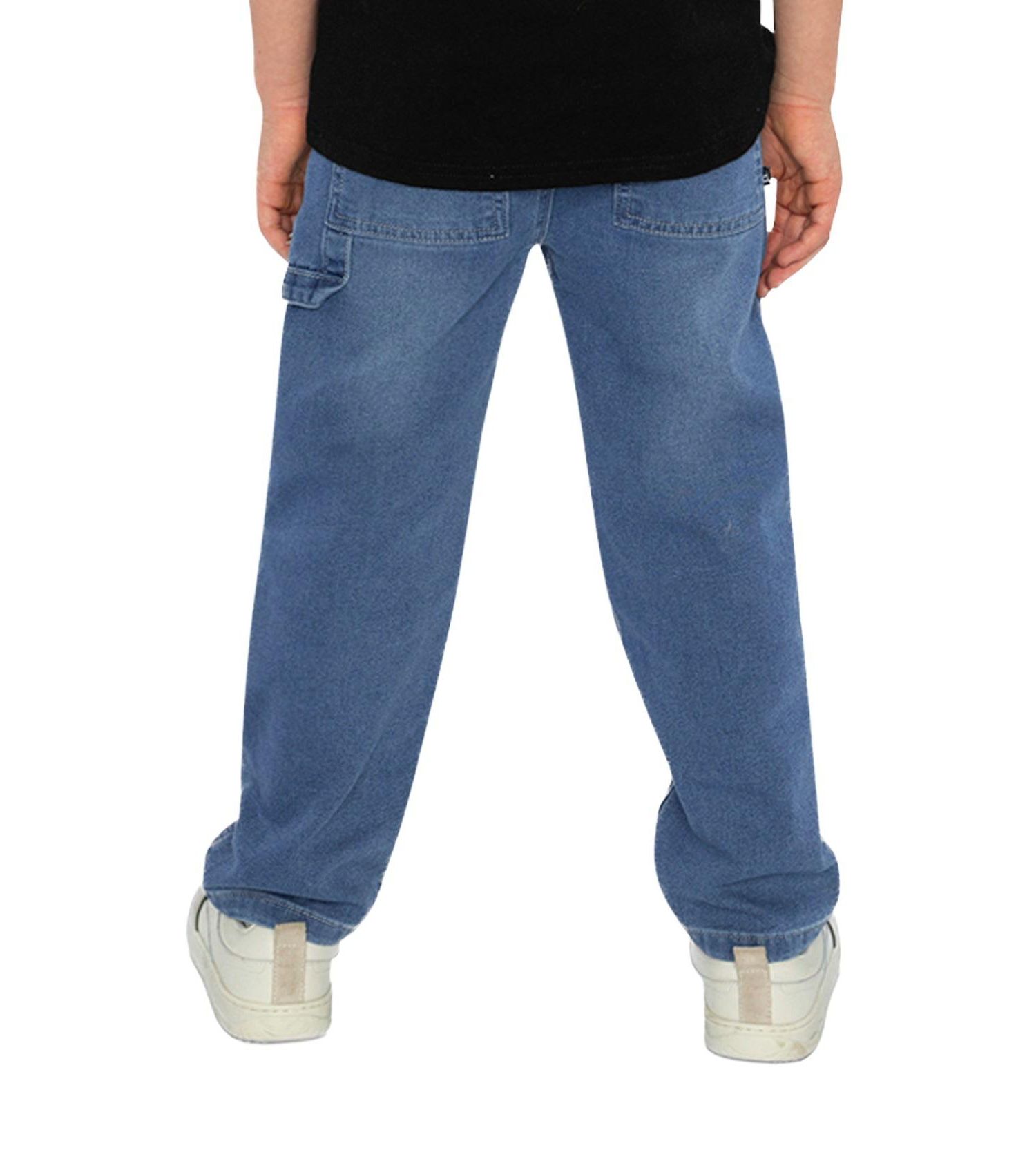 Baby Unisex (0-24)months French Terry Denim Evolutive Pants Denim