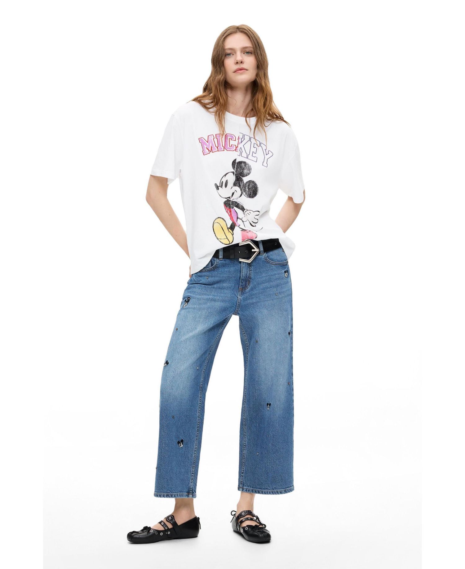 Women's Mickey Culotte Jeans