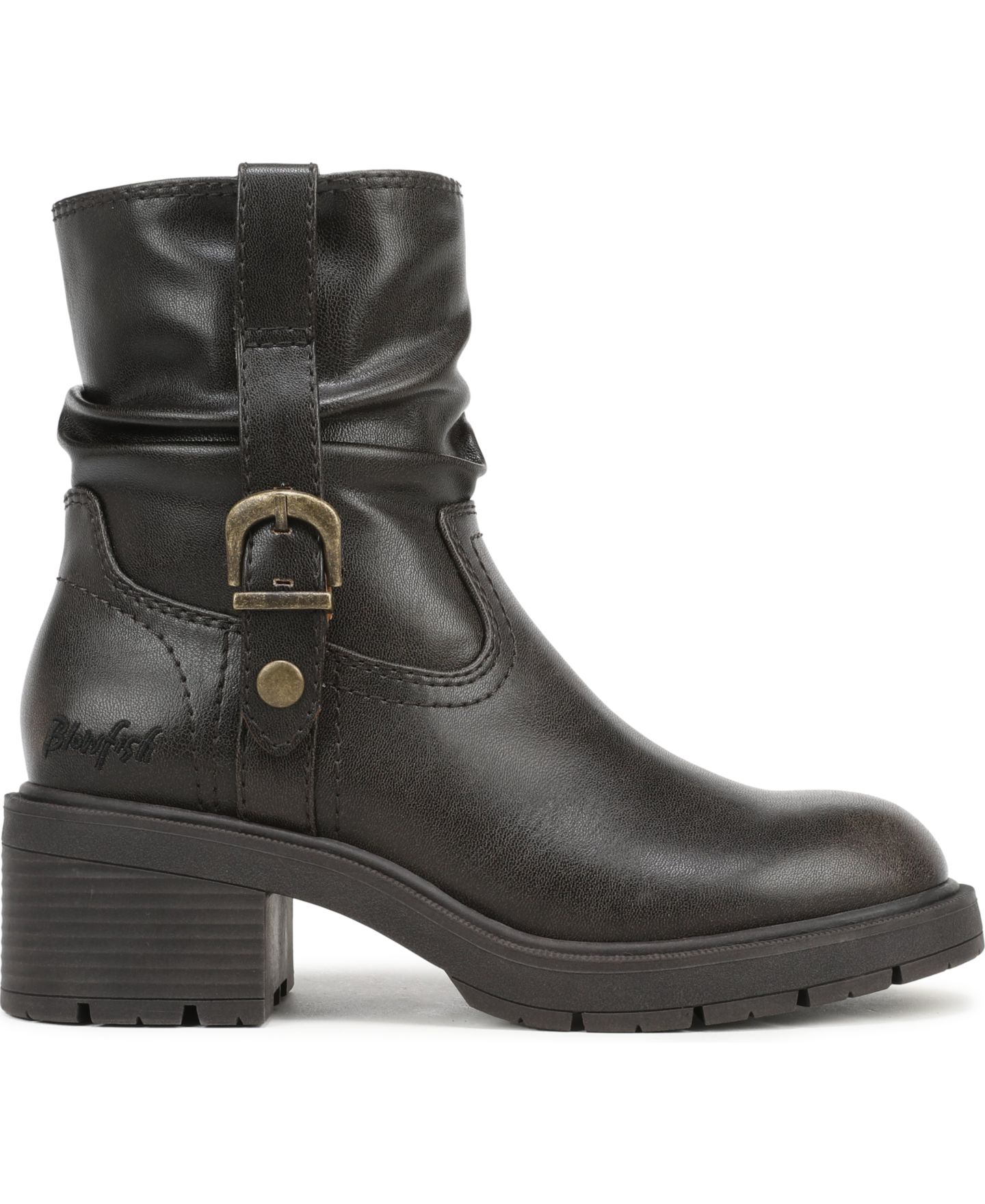 Женские ботинки Blowfish Malibu Finley Round Toe, цвет: Шоколадная искусственная кожа — фото 2