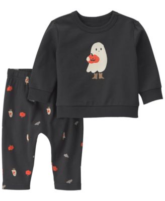 Baby Girls' Cowboy Halloween Long-Sleeve Sweatshirt and Pants, 2-Piece Set