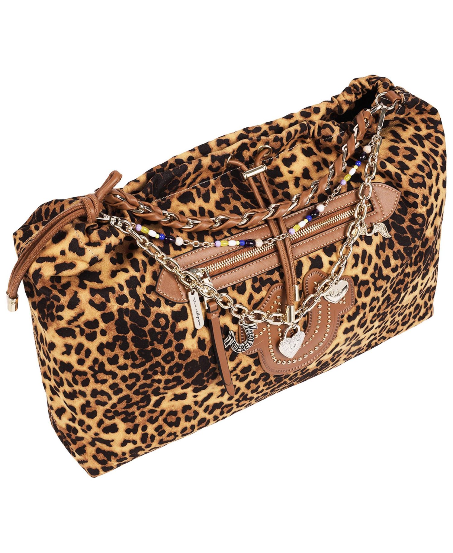 Women's Leopard Print Soft Hobo Bag