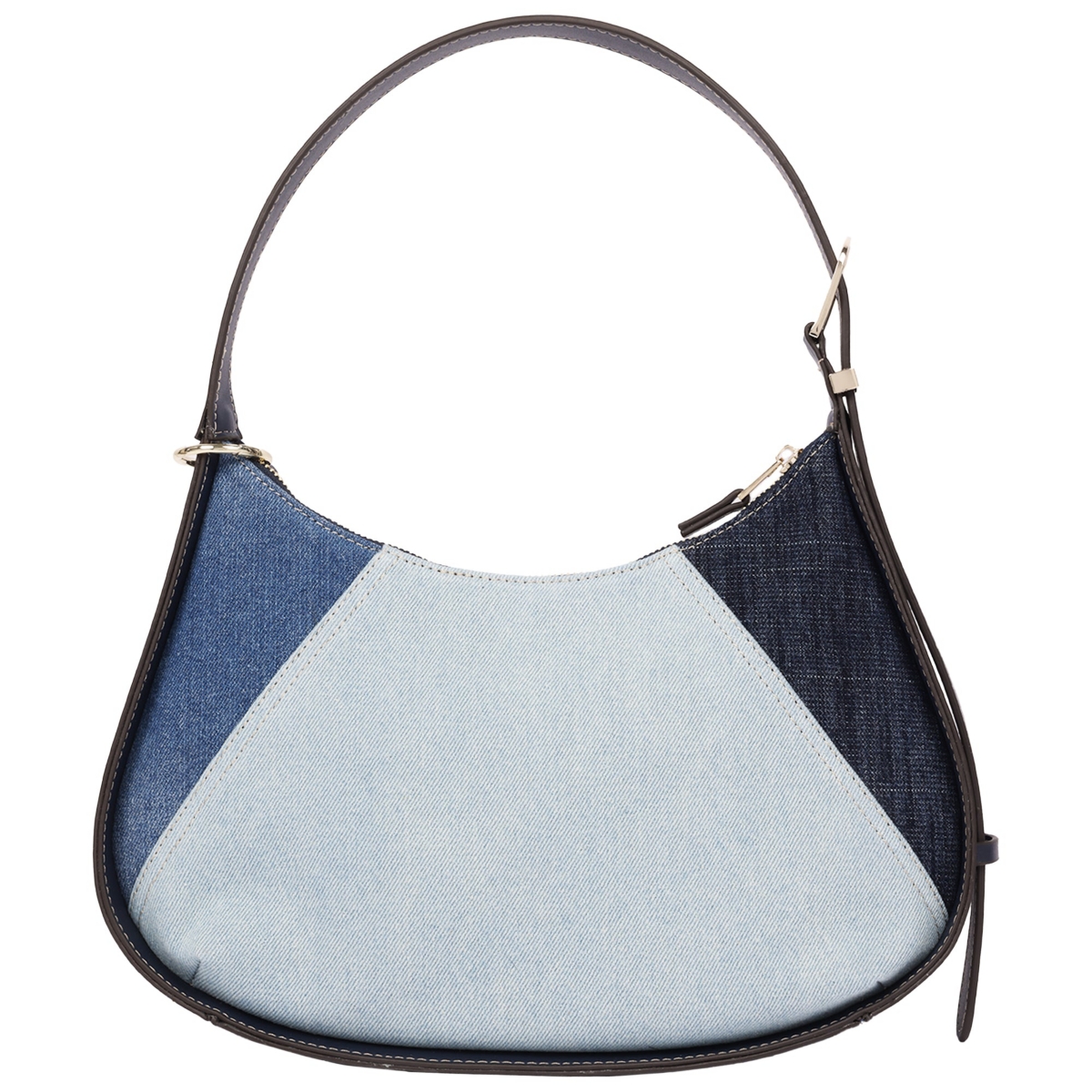 True Religion Women's Zip Top Hobo Bag with Signature Pocket Detail