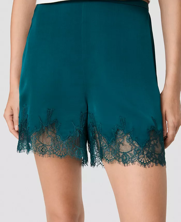 Women's Ennis Satin Lace Pull-On Shorts - thumbnail 7
