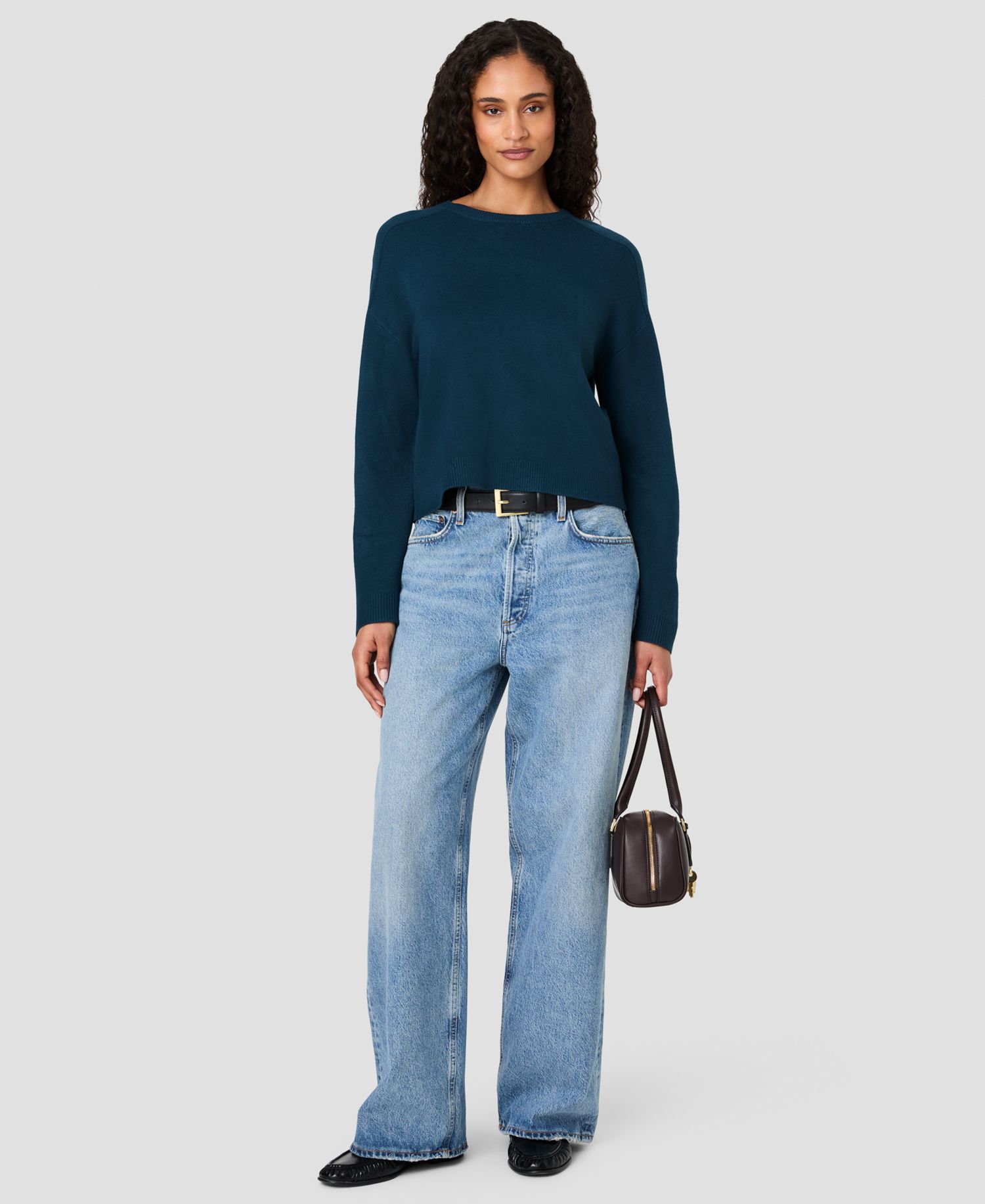 Women's Babysoft Oversized Crewneck Long-Sleeve Sweater