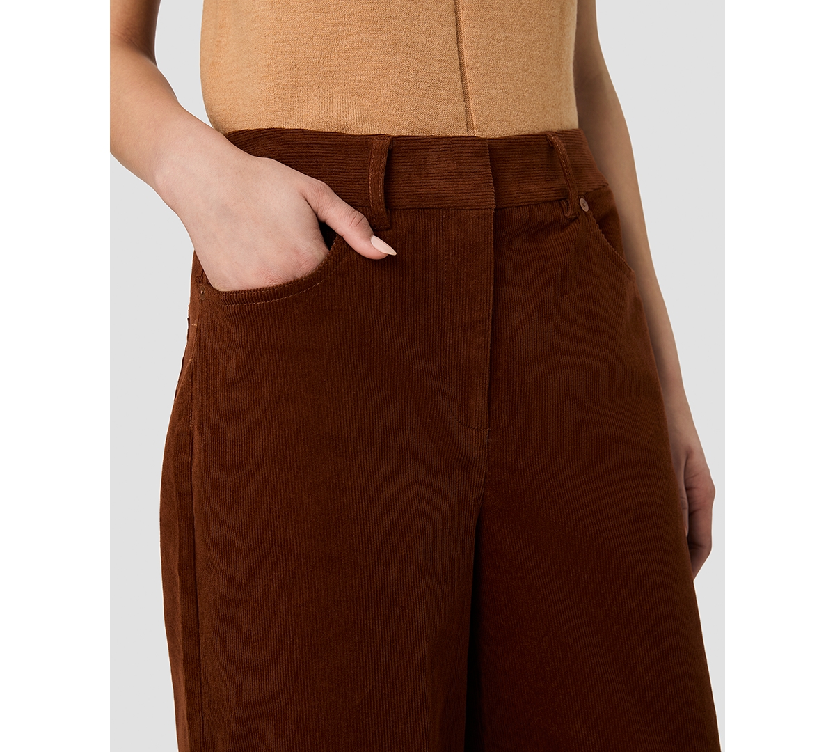 French Connection Women's Casey Corduroy Wide-Leg Pants