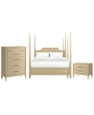 Eave 3-Piece King Panel Bedroom Set (Bed, Chest & Nightstand)