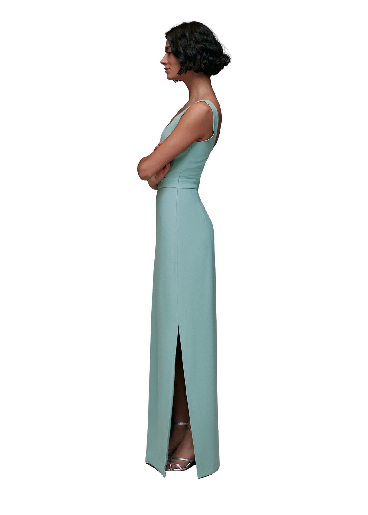 Whistles Women's Mila Square Neck Maxi Dress view 5 — MAYCSS fashion products