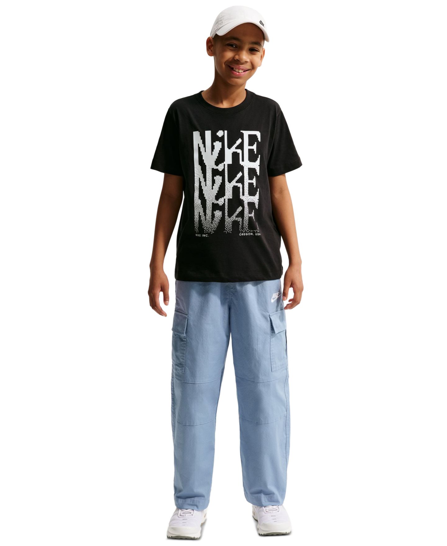 Детская футболка Nike Sportswear 8-20 Short-Sleeve T-Shirt, цвет: Чёрный — фото 2