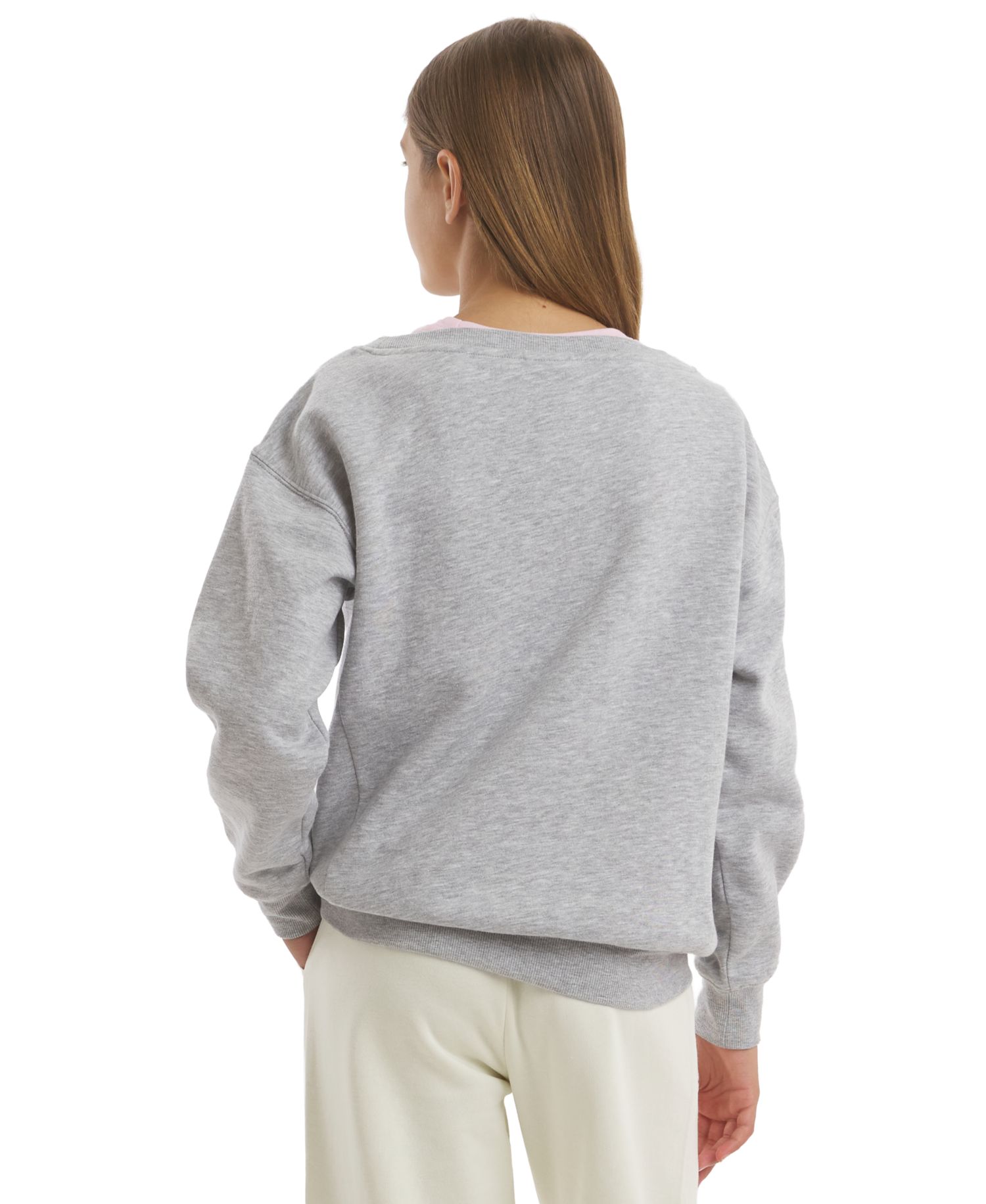 Girls' 7-16 Crewneck Graphic Sweatshirt