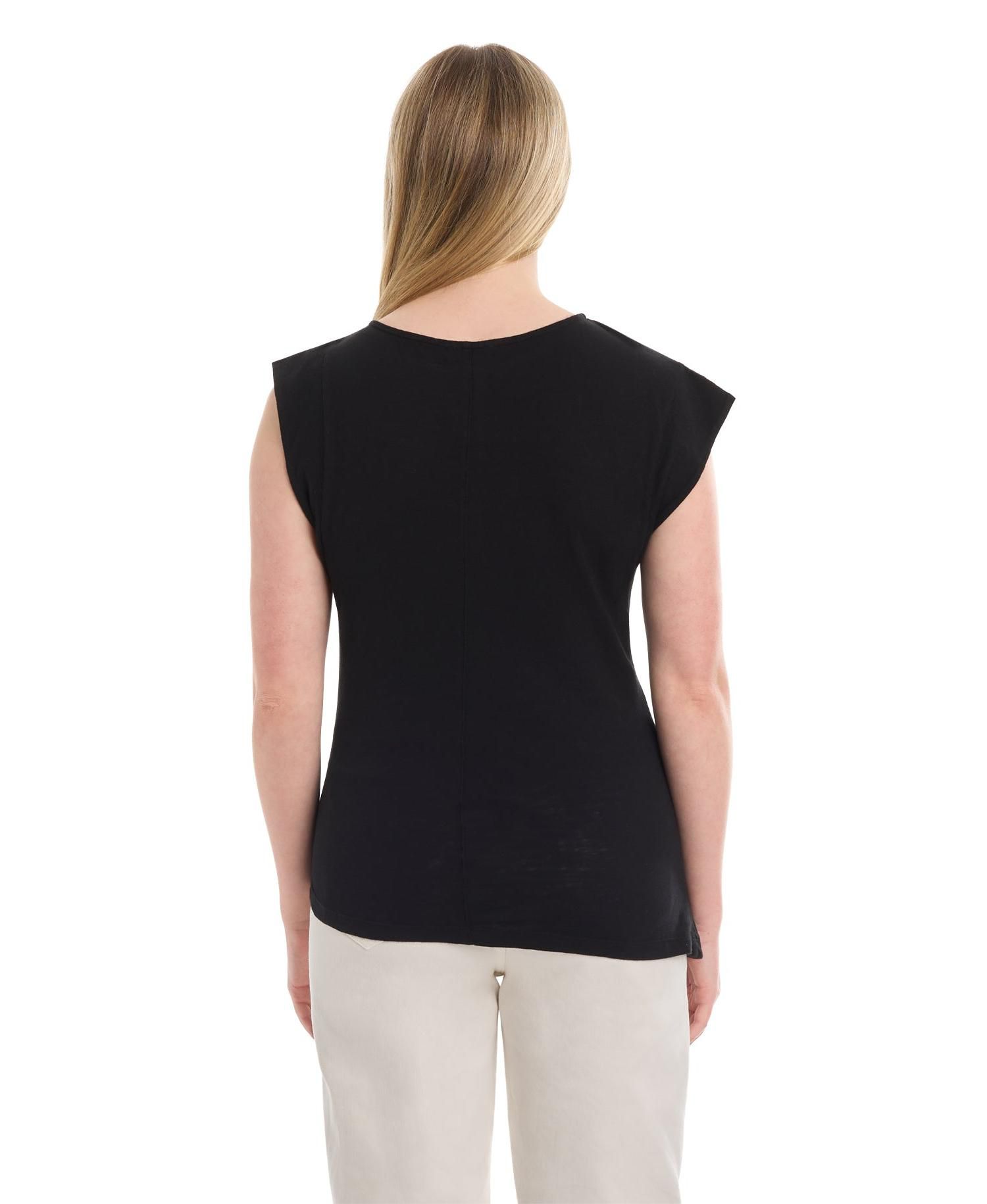 Women's Boat Neck Rolled Cuff Tee