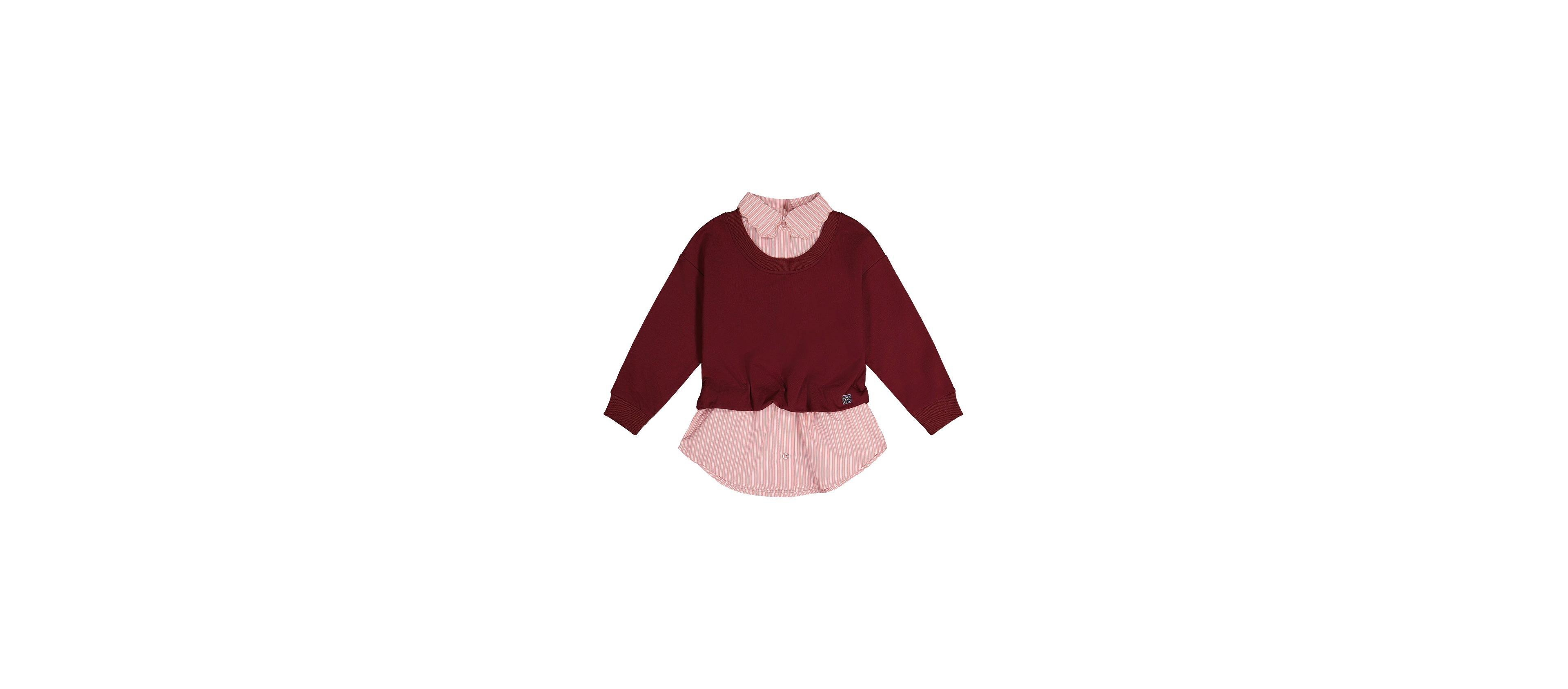 Deux par Girls (2T-5T) Fake Two Layer Sweater