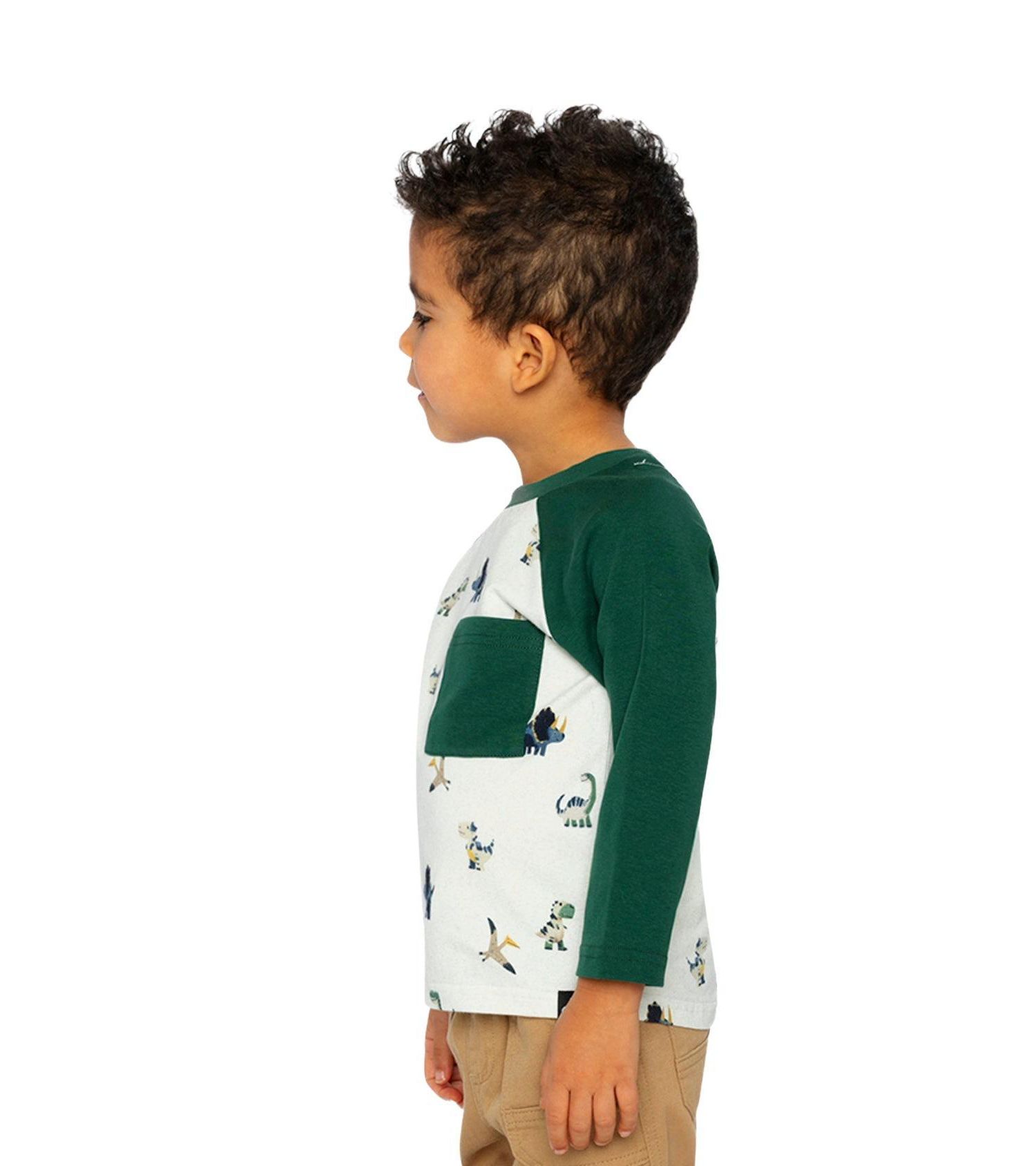 Little Boys (6Y-8Y) Long Sleeve Raglan T-Shirt