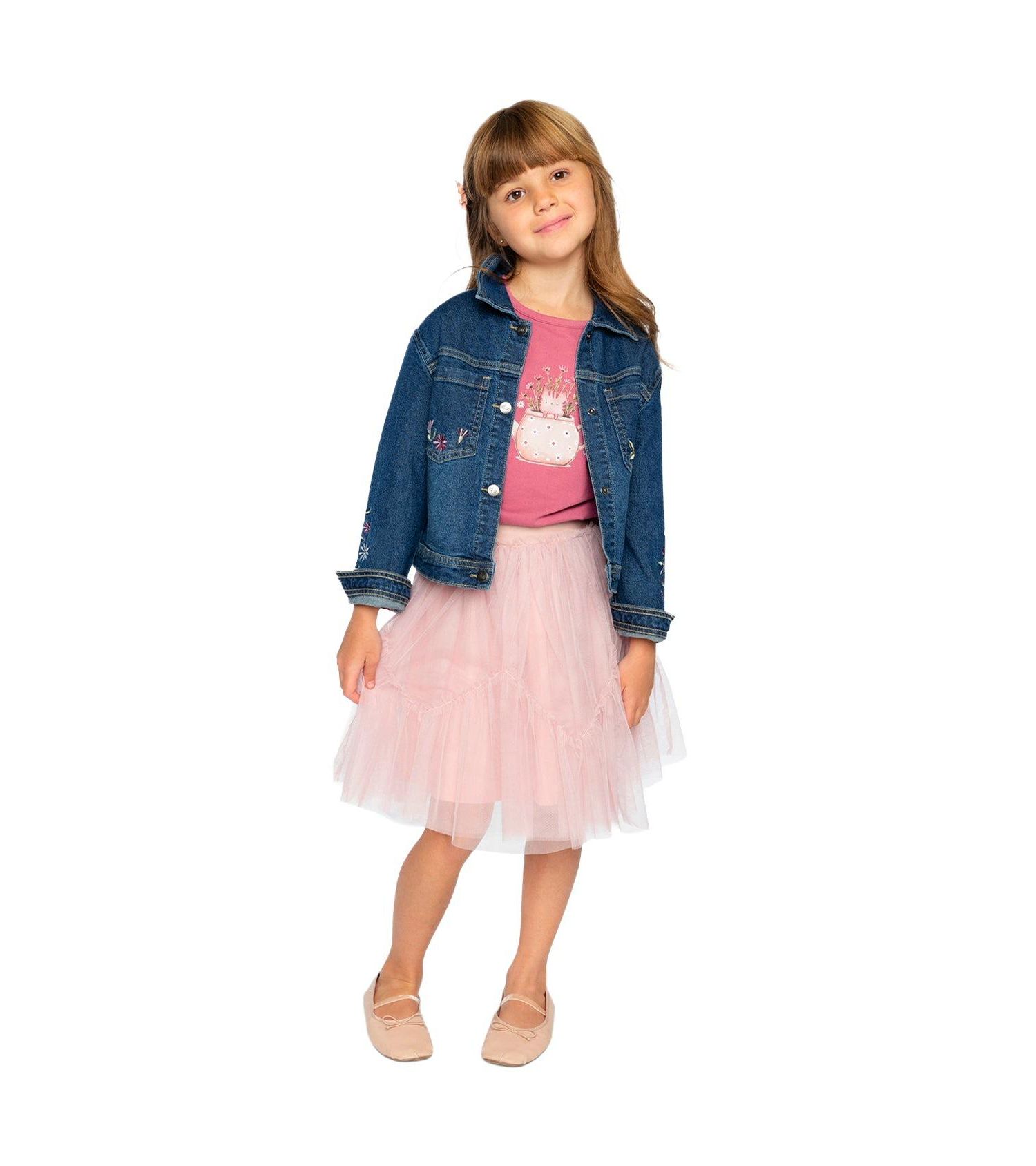 Girl's (6-14) Denim Jacket