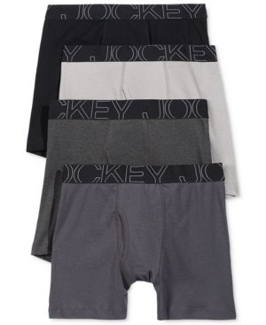 UPC 037882386458 product image for Jockey Men's 4-Pack Active Blend Boxer Brief | upcitemdb.com