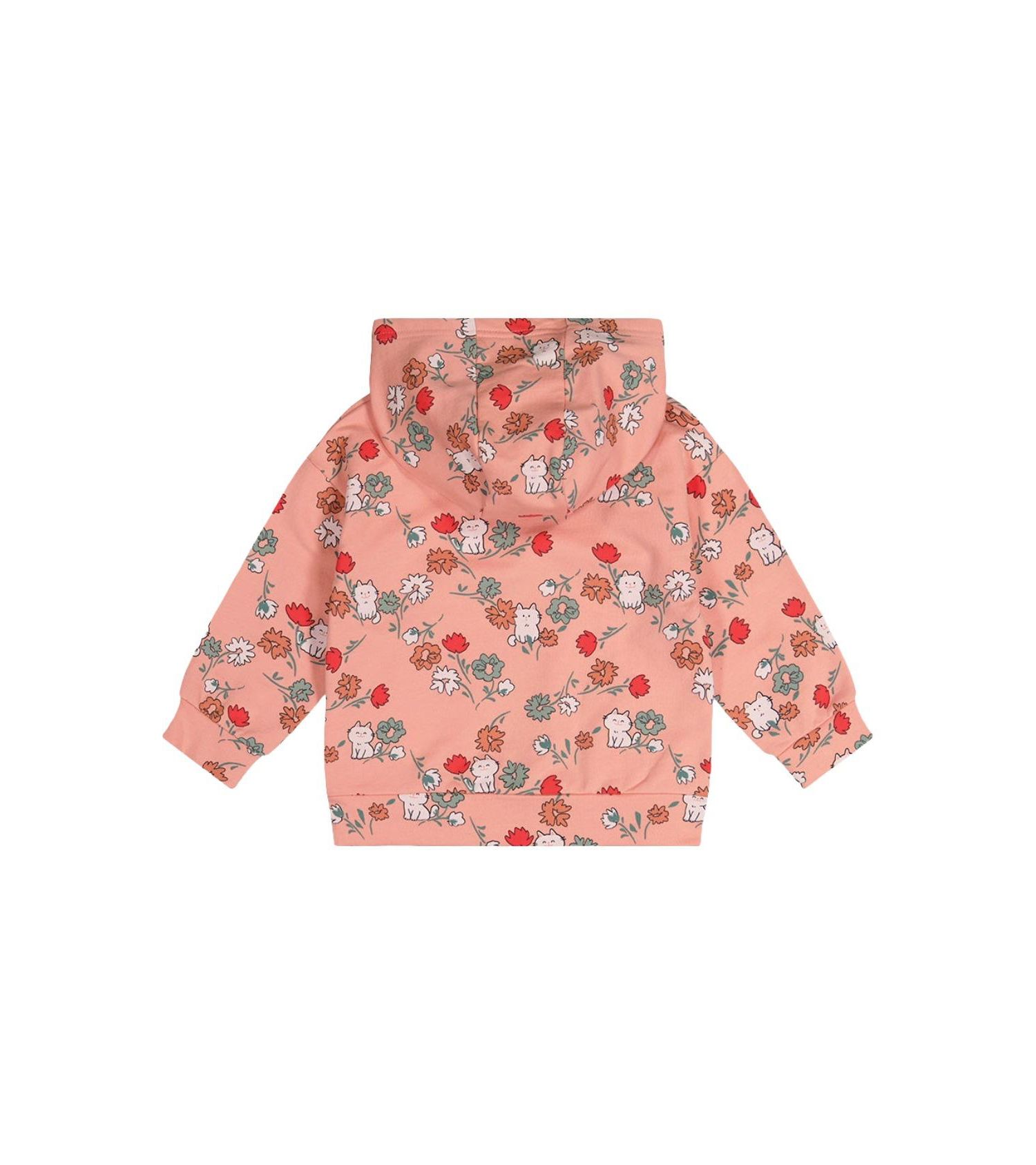 Little and Big Girl (6Y - 8Y) French Terry Hooded Cardigan Sweatshirts