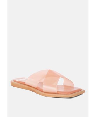Rag and Co Women's Kimama Criss Cross Strap Slip Ons