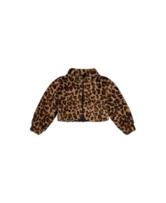 Toddler Girl 2T-5T Faux Fur Jacket Leopard Print