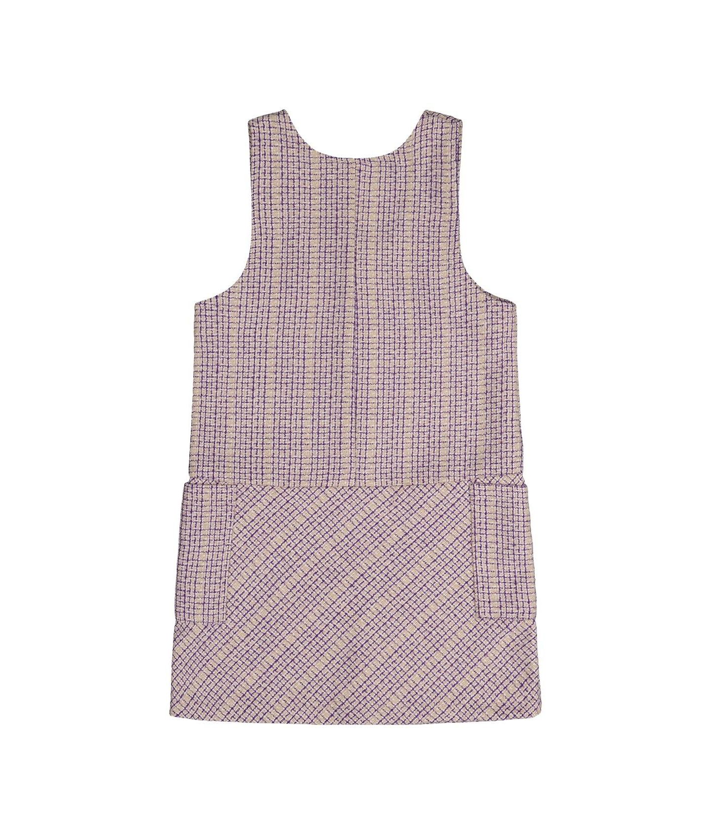 Платья Deux par Deux Jumper Checkered для девочек, цвет: Фиолетовый — фото 5