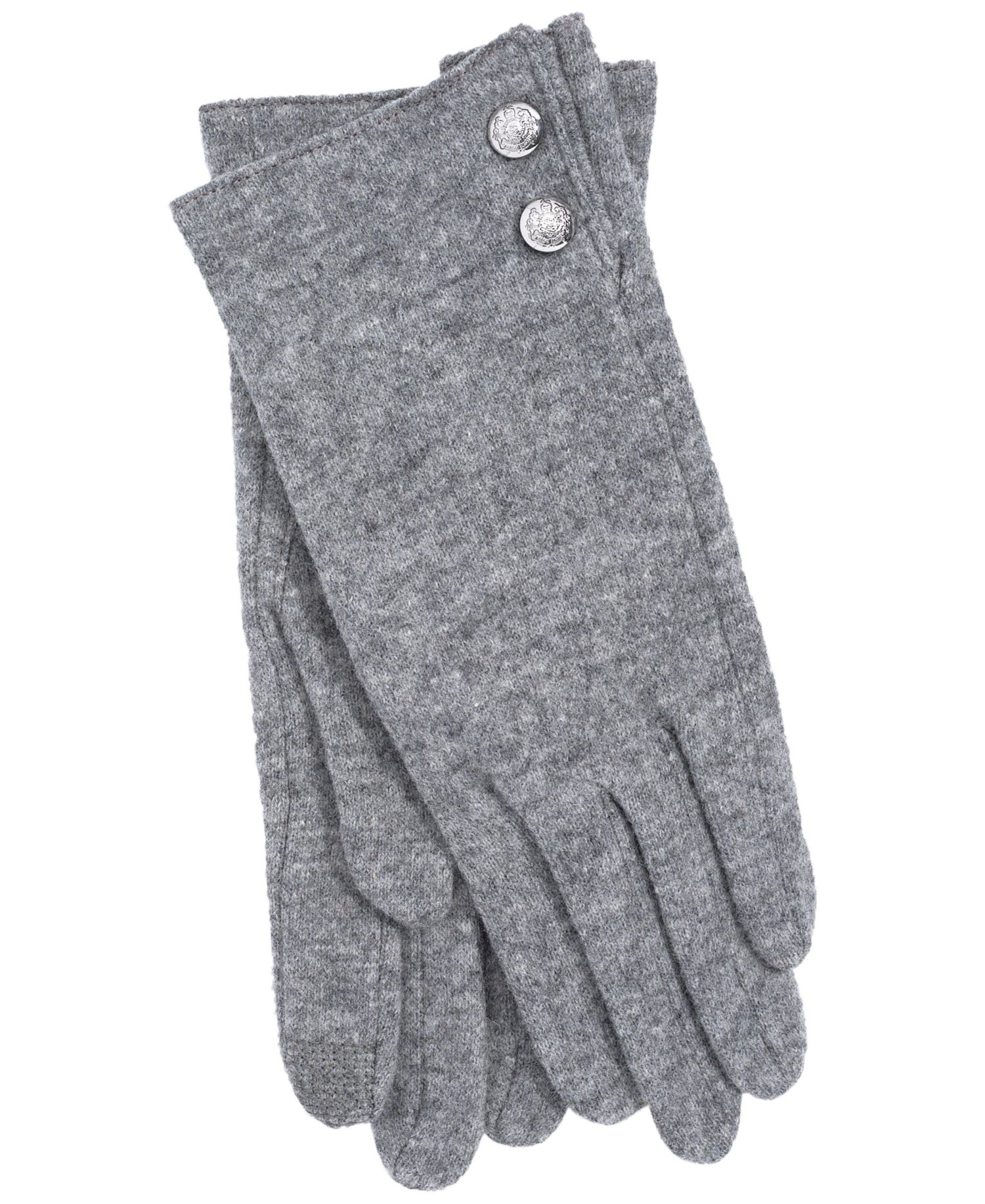Two Button Cashmere Blend Touch Gloves