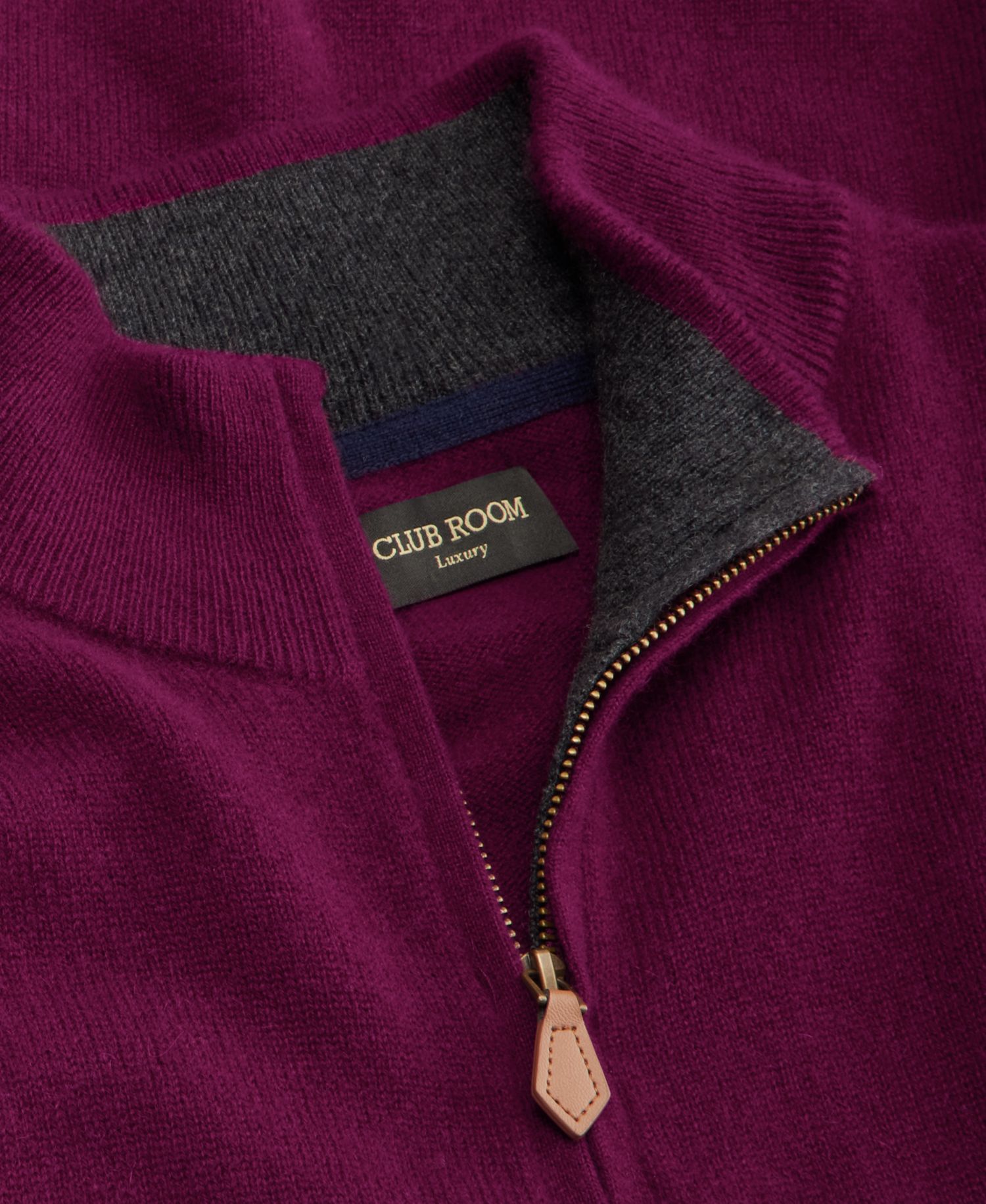 Men's Cashmere Quarter-Zip Sweater