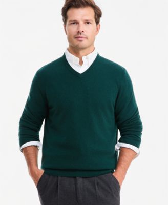 Men's 100% Cashmere V-Neck Sweater