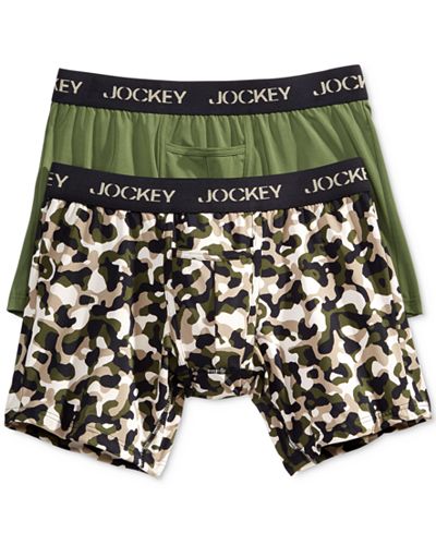 Jockey Sport Microfiber Tagless Boxer Brief 2 Pack