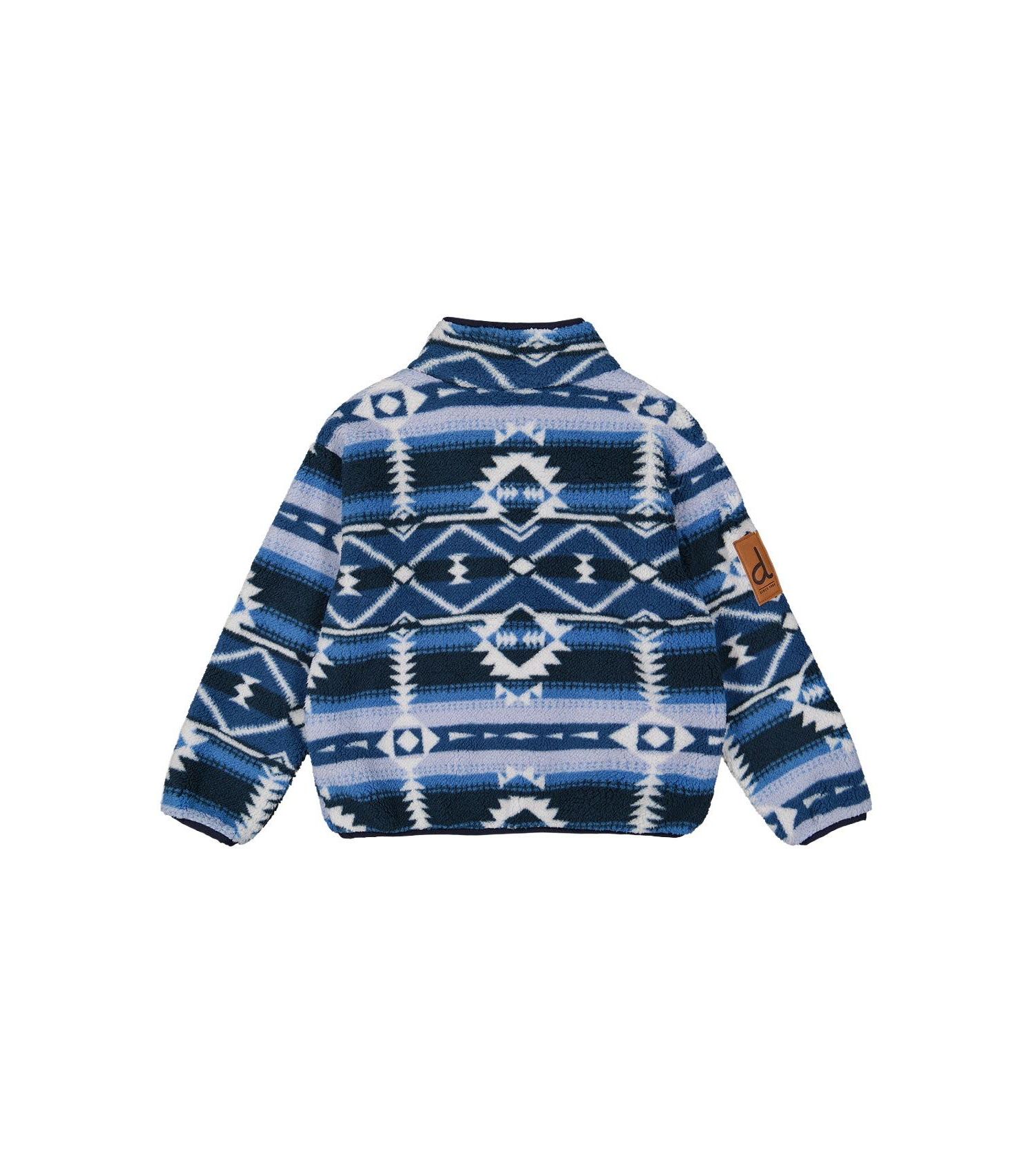 Little and Big Boy Mid-Season Plush Pullover Jacket Aztec
