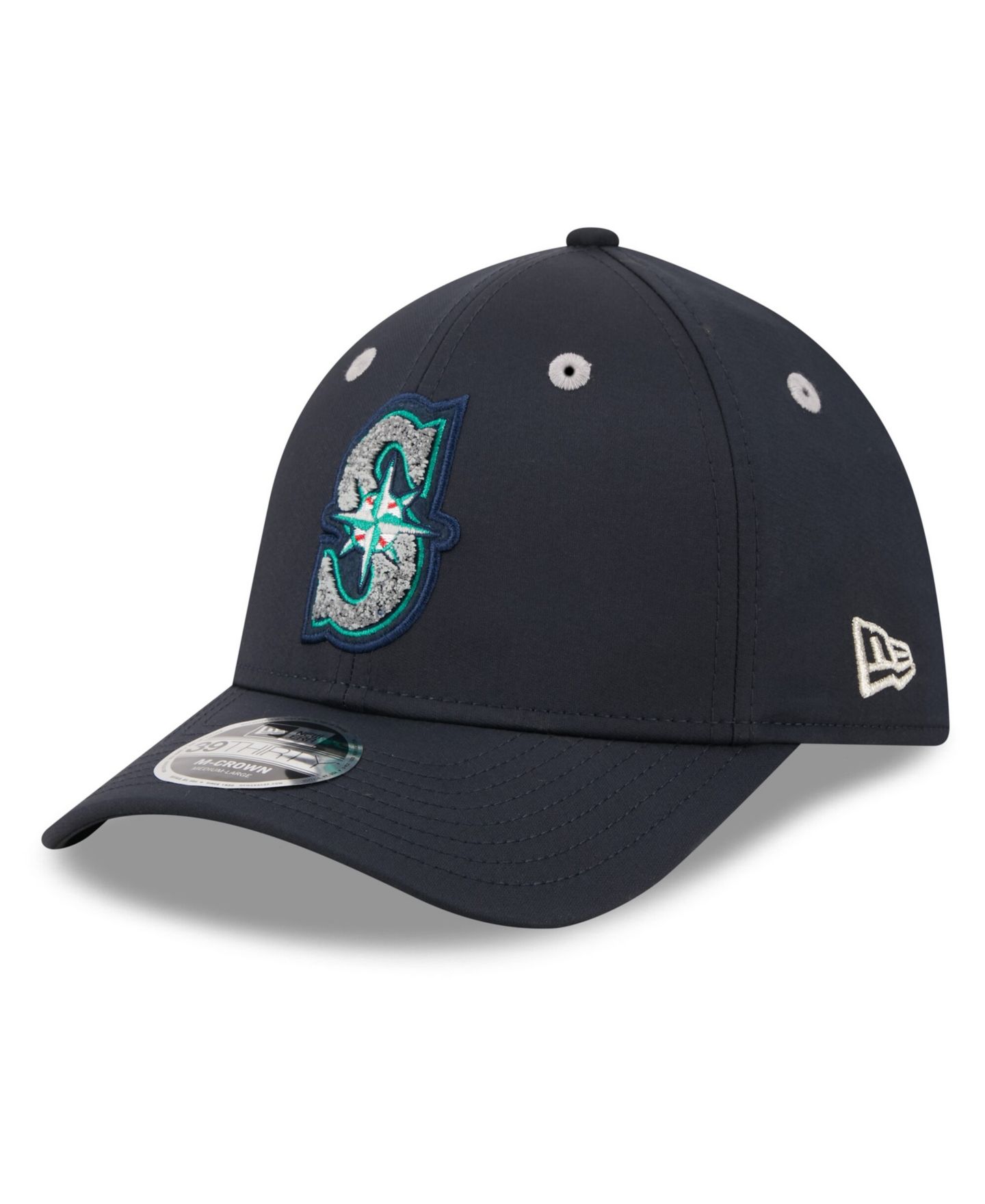 Мужская кепка New Era Navy Seattle Mariners 2026 MLB All-Star Game Workout 39THIRTY M-Crown Flex Hat — фото 3