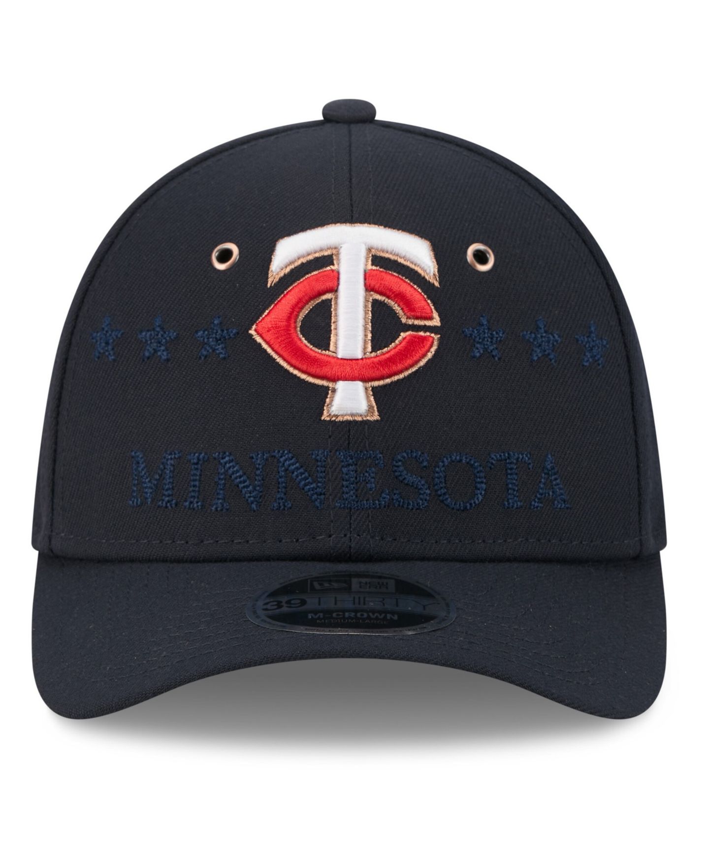 Мужская кепка New Era Navy Minnesota Twins 2026 MLB All-Star Game 39THIRTY Flex Hat — фото 2