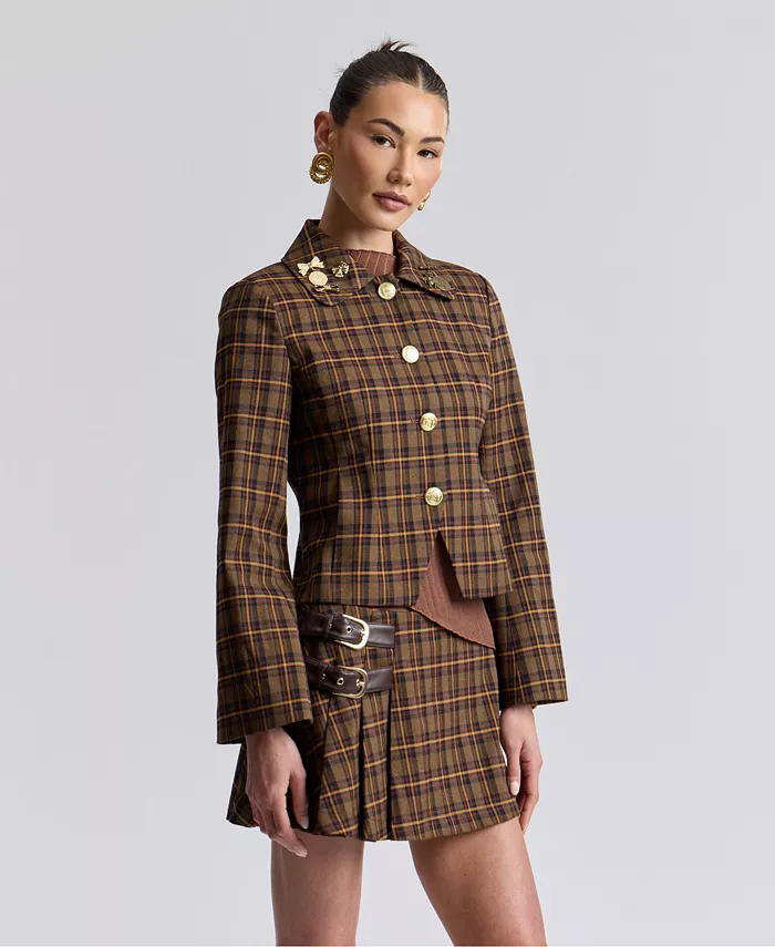 Women's Slim Spread Collar Jacket - thumbnail 3
