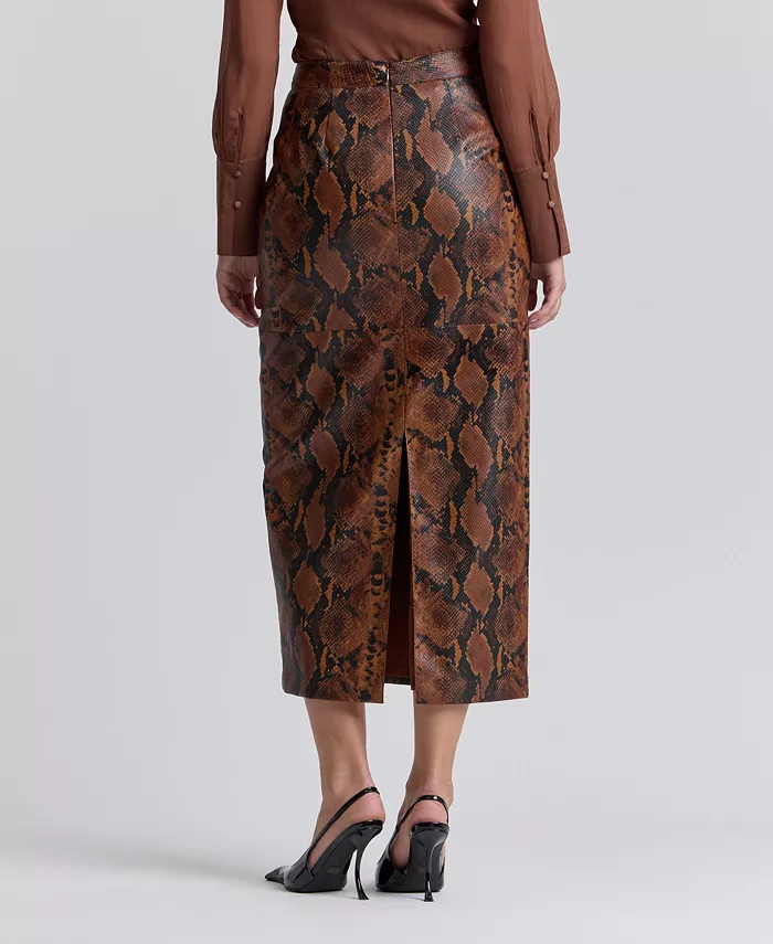 Women's Fitted Midi Skirt - thumbnail 5