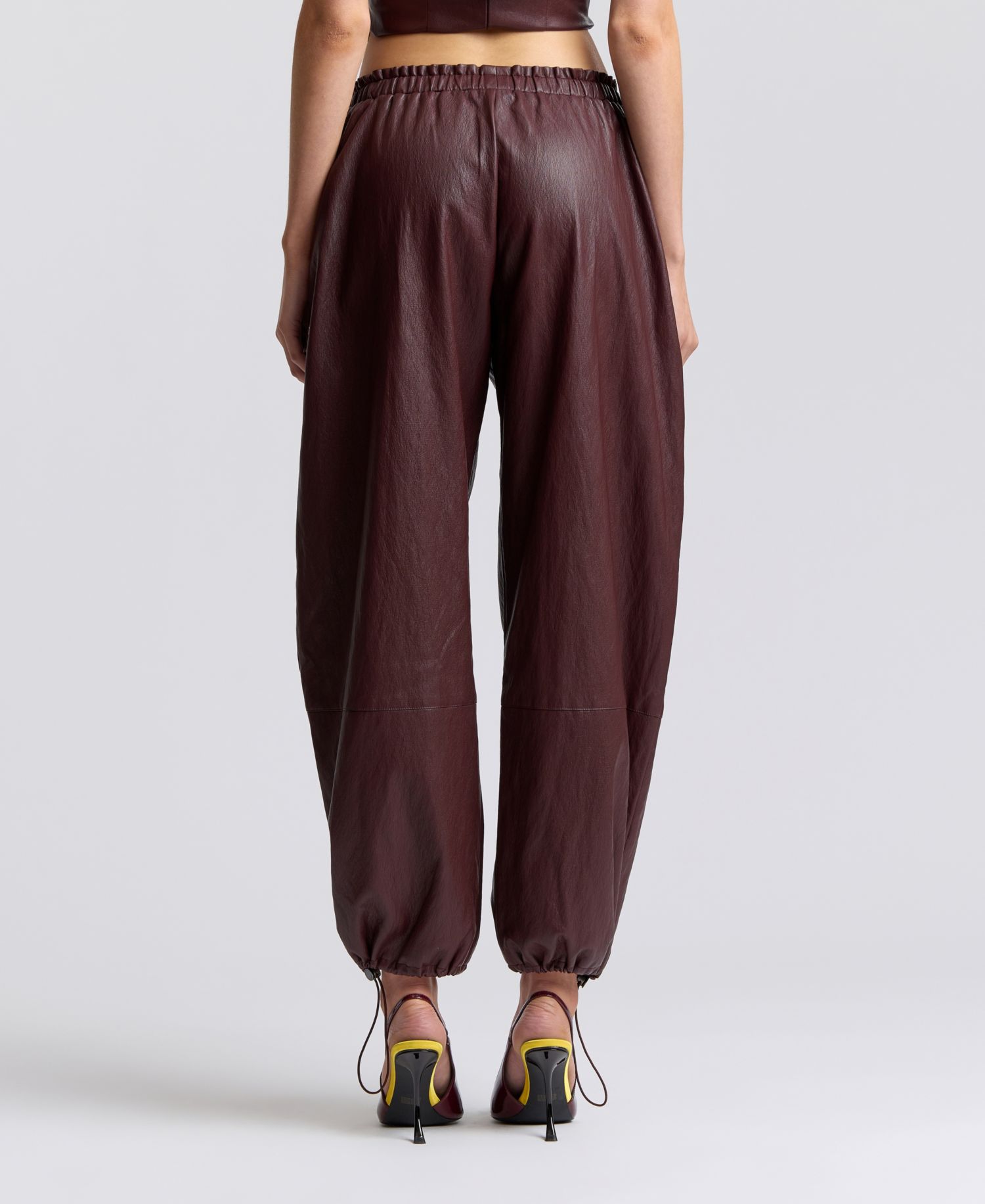 Women's Elastic-Waist High-Rise Balloon Pants