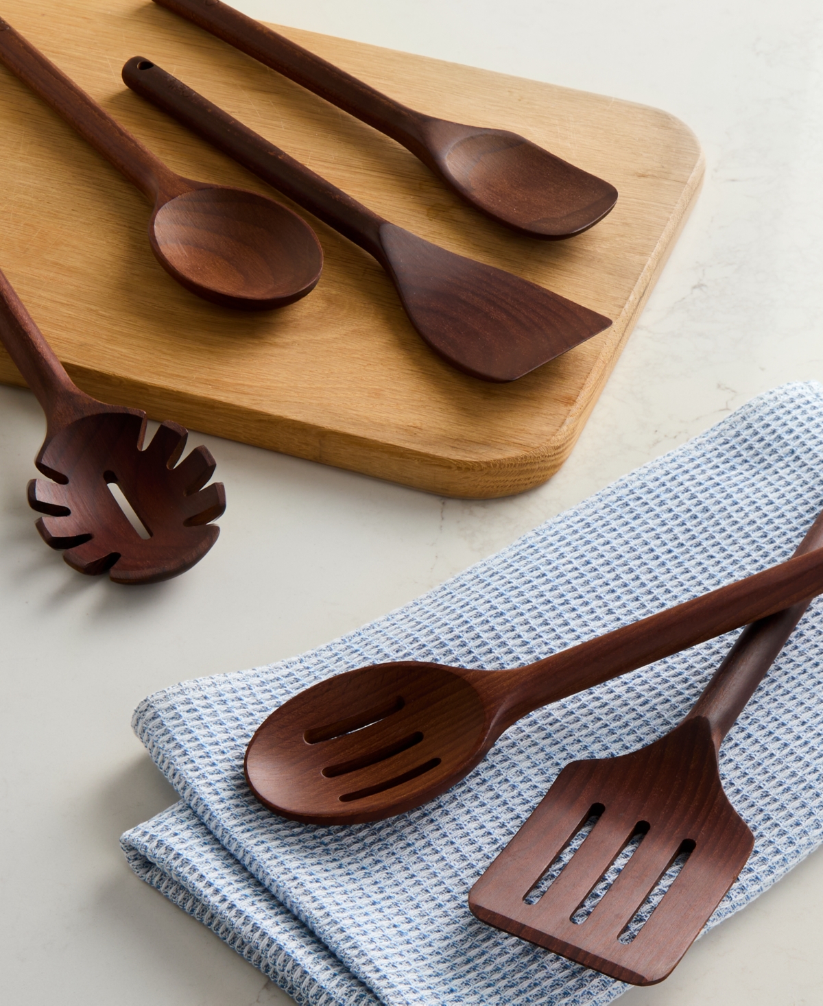 The Cellar Toasted Beechwood 6-Piece Utensil Set, Macy's Exclusive
