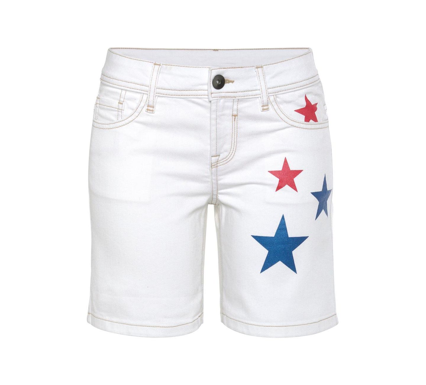 Женские шорты Lascana Cotton Printed Star Bermuda Front-Closure — фото 5