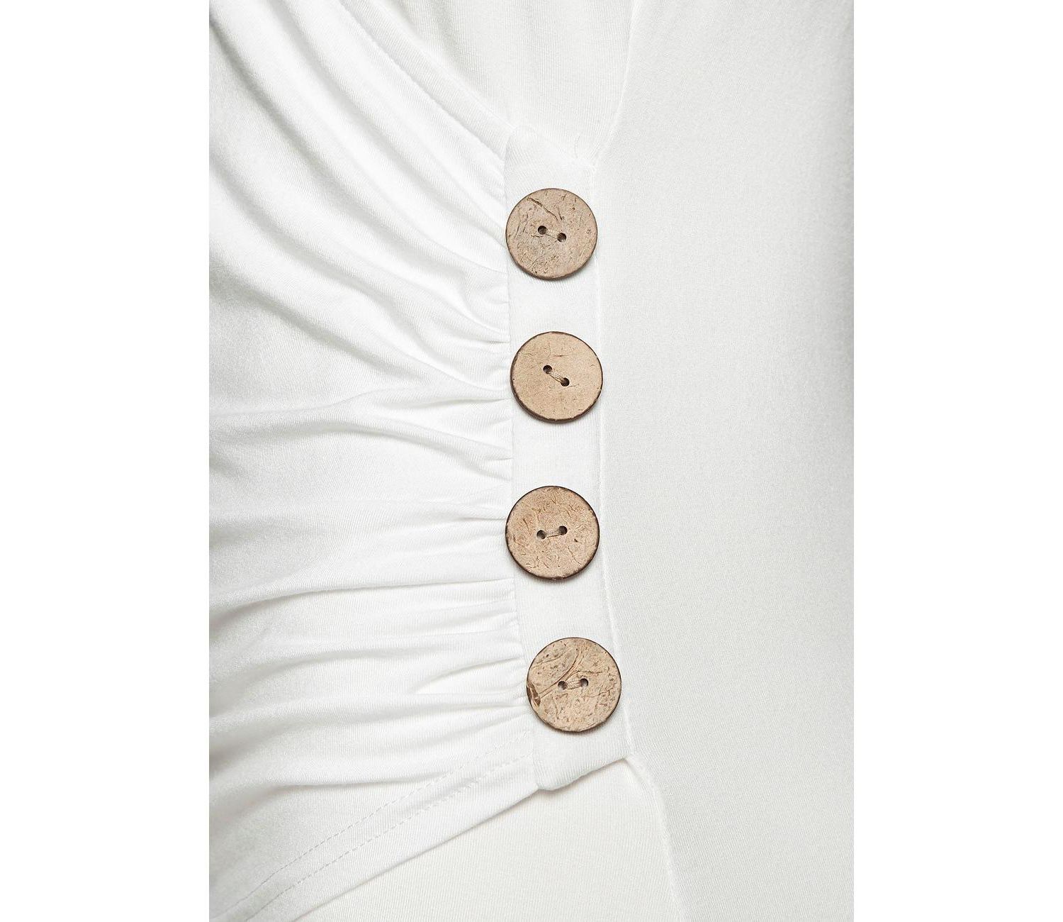 Women's Viscose Side Button Look Sleeveless Top