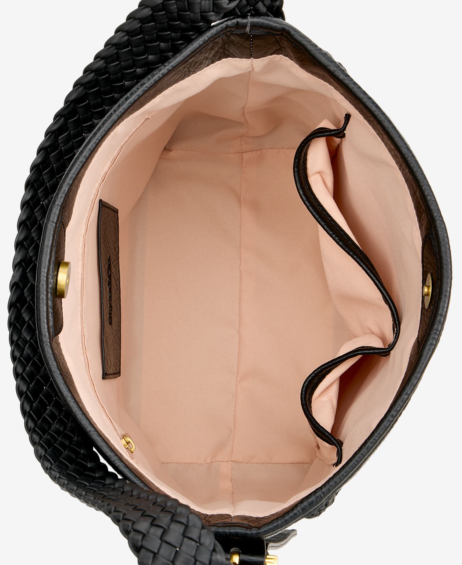 Braided-Edge Soft Bucket Bag