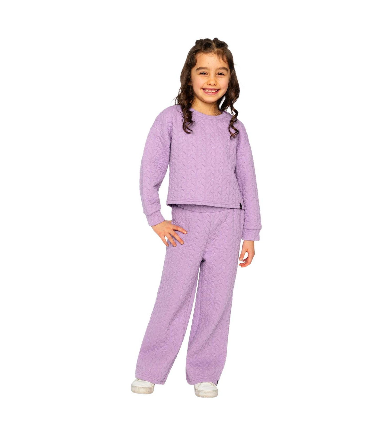 Big Girls Wide Leg Jacquard Pants