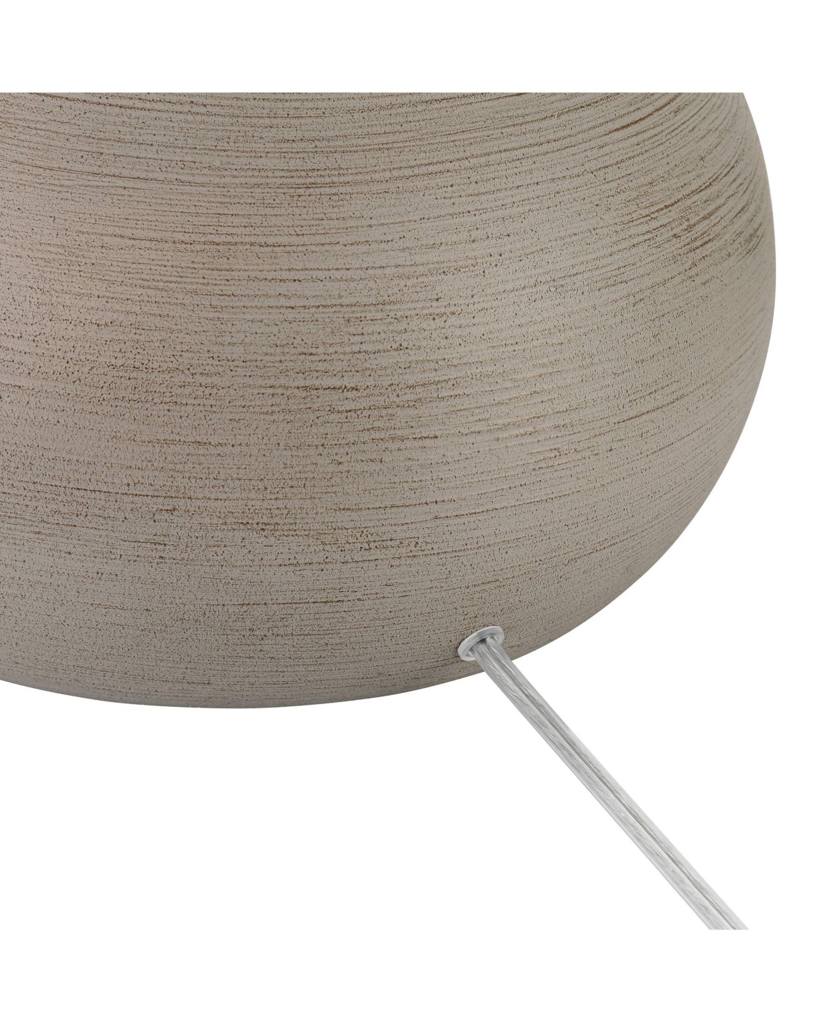 Possini Euro Design Moderne Mid Century Modern 62" Tall Standing Floor Lamp Droplet Foot Switch Natural Metal Living Room